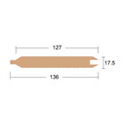ウエスタンレッドシダー(米杉) 本実サイディング 節付　本実・V溝加工　17.5x127x1830mm
